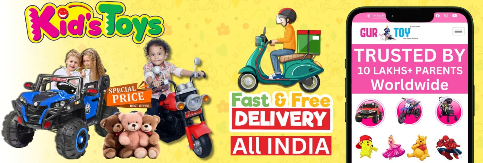 Gurtoy - Fast & Free Delivery | Trusted Brand for Kids Toys in India
