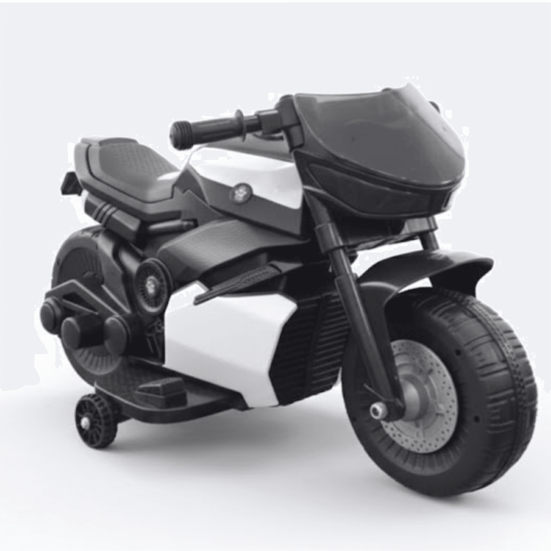 GURTOY® Kids Electric Ride On Bike with Training Wheels | Rechargeable Battery Operated Motorcycle for Boys & Girls Sport Style Kids Superbike with Lights & Music 12V Kids Motorbike Toy