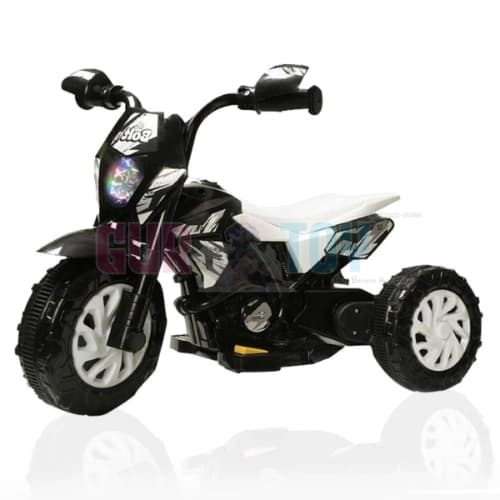 GurToy® Kids Battery Operated Bolt Ride On Bike – 3 Wheel Electric Motorcycle with LED Light, Music & Rechargeable Battery for 1–3 Year Kids