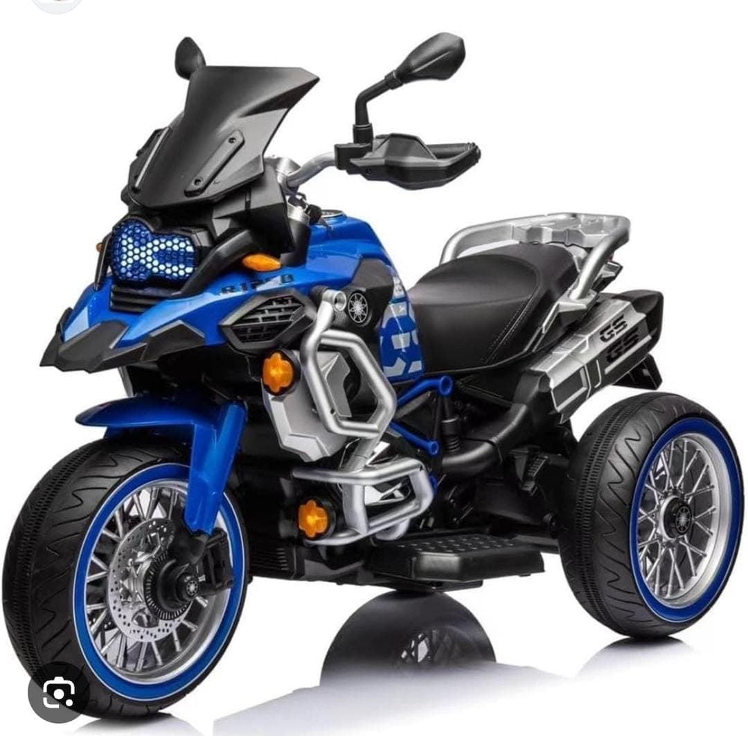 GURTOY® Kids Electric Bike | Battery Operated 3 Wheel Ride On Motorcycle with LED Lights & Music for Children